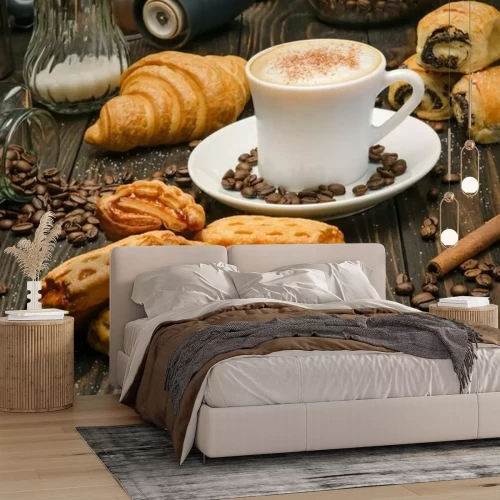 Papier peint  Café et pâtisserie