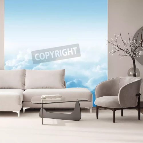 Papier peint  Ciel bleu et nuages