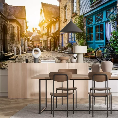 Papier peint  Une rue d'une vieille ville européenne