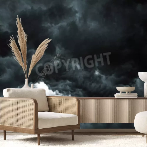 Papier peint  Ciel sombre et orageux