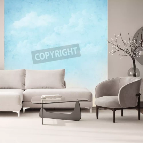 Papier peint  Motif vieilli thème ciel