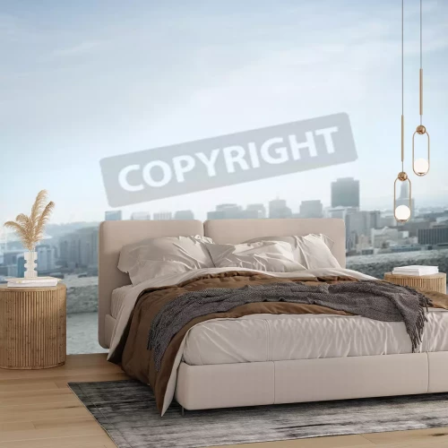 Papier peint  Ciel au-dessus d'une ville moderne