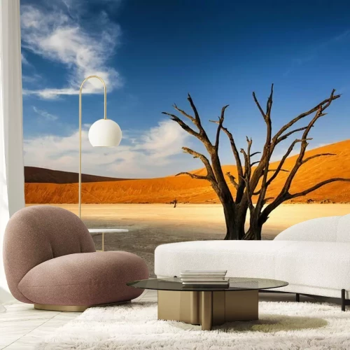 Papier peint  Arbre sec au milieu du désert