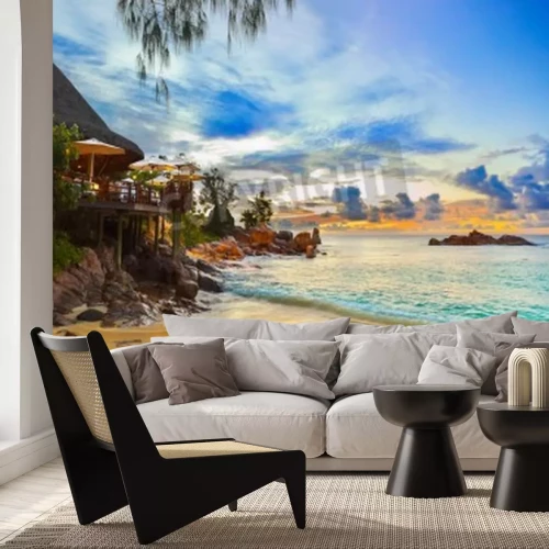 Papier peint  Restaurant sur la plage