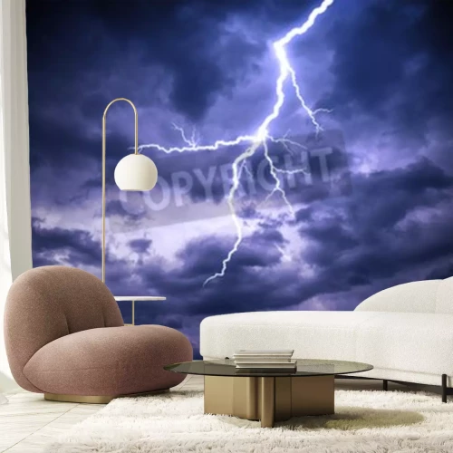 Papier peint  Ciel avec des éclairs