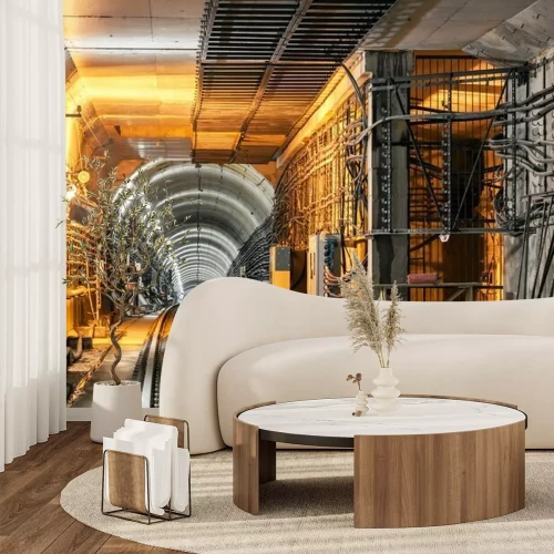 Papier peint  Mécanismes de métro