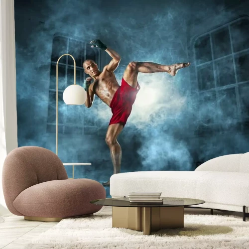 Papier peint  Kickboxer à l'entraînement