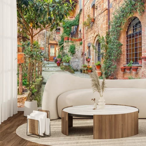 Papier peint  Vieille ville Toscane Italie