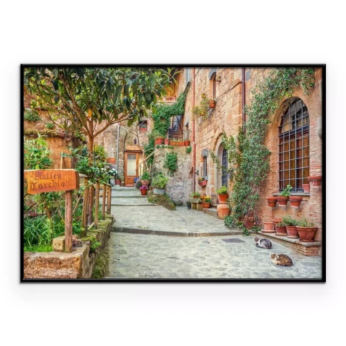 Poster  Vieille ville Toscane Italie