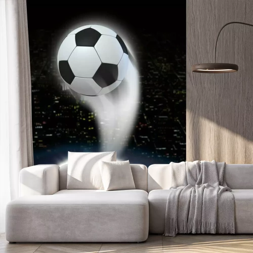 Papier peint  Un stade de nuit dans une composition avec un ballon de football