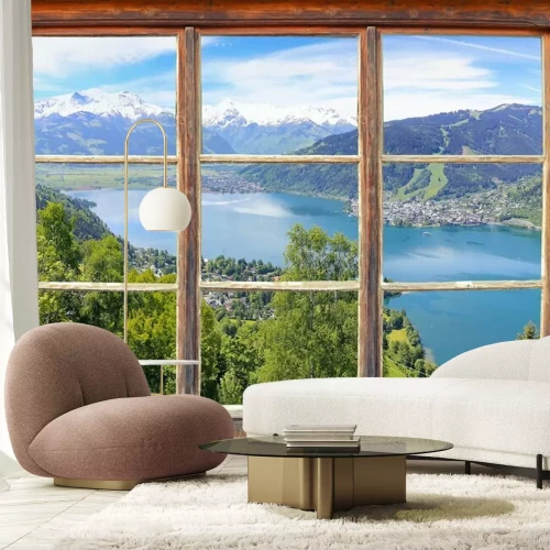 Papier peint  Fenêtre donnant sur Zell am See