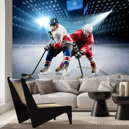 Papier peint  Joueurs de hockey sur glace pendant un match