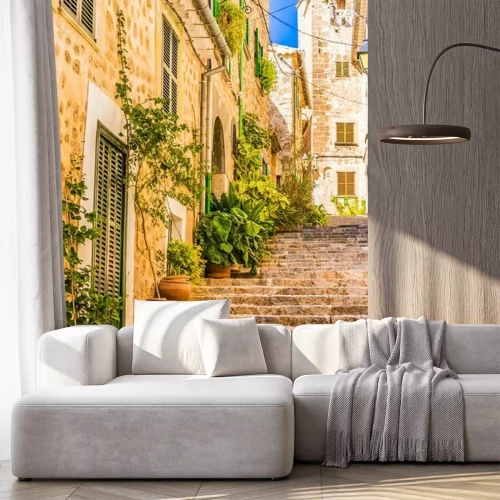 Papier peint  Escalier en pierre dans une ville espagnole