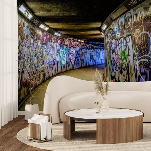 Papier peint  Graffiti dans les sous-sols