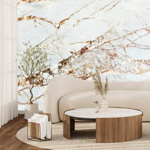 Papier peint  Marbre clair effrité