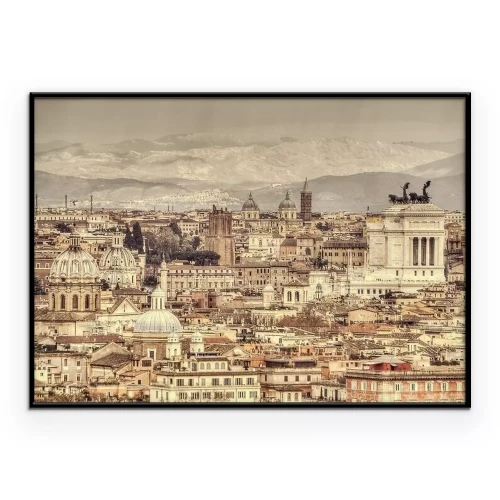 Poster  Bâtiments romains vus du ciel