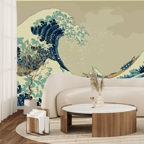 Papier peint  La grande vague au large de Kanagawa - Hokusai