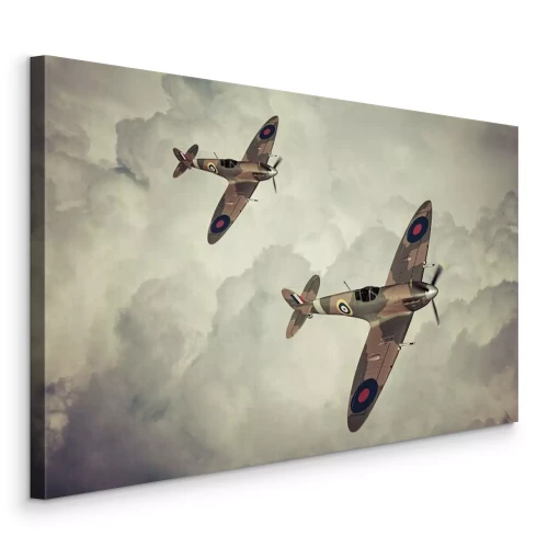 Tableau  Avions de guerre en vol