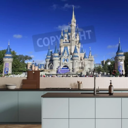 Papier peint  Château pour enfants à Disneyland