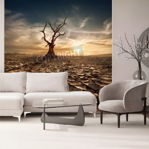 Papier peint  Arbre dans le désert