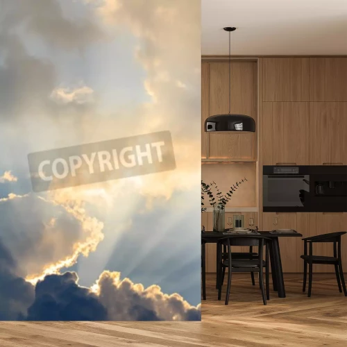 Papier peint  Ciel ensoleillé