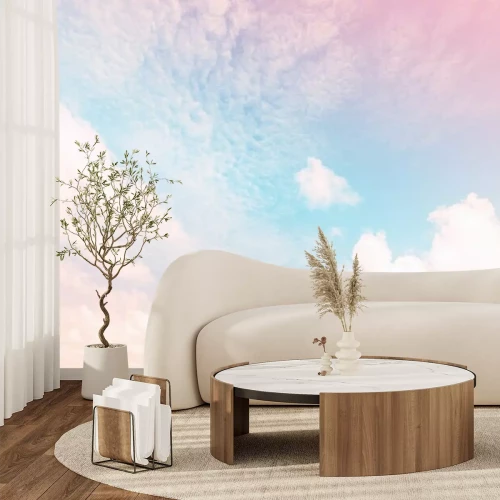 Papier peint  Ciel rose