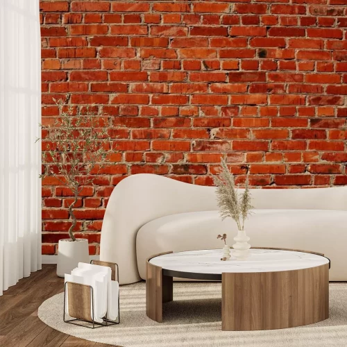 Papier peint  Mur en briques rouges