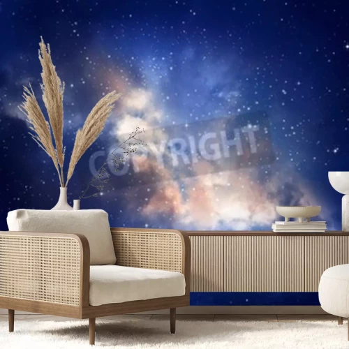 Papier peint  Ciel étoilé et nébuleuse
