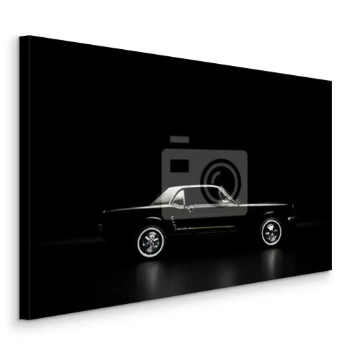 Tableau  Voiture rétro noire