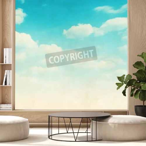 Papier peint  Ciel style rétro