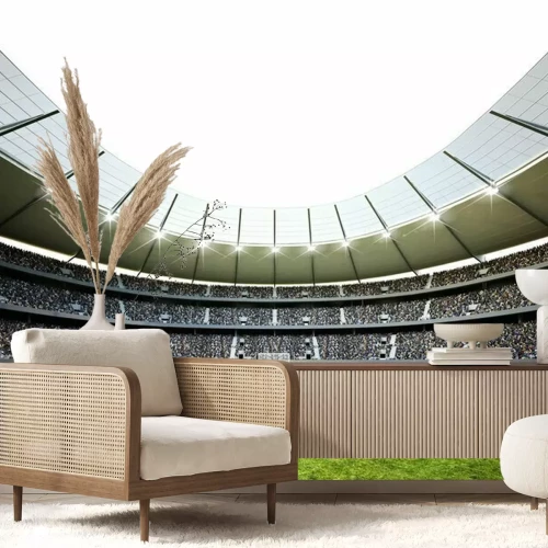 Papier peint  Stade de football illuminé