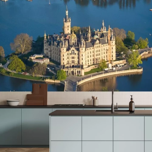 Papier peint  Château féerique à Schwerin
