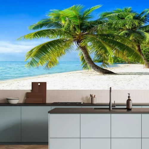 Papier peint  Plage vacances panorama en été