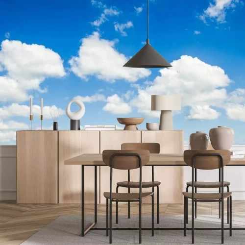 Papier peint  Nuages blancs dans le ciel