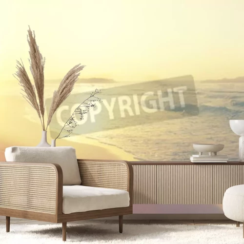 Papier peint  Plage et grand soleil