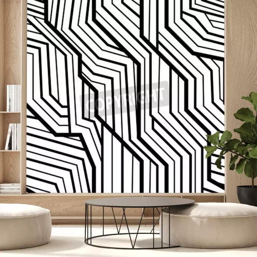 Papier peint  Motif 3D style art déco