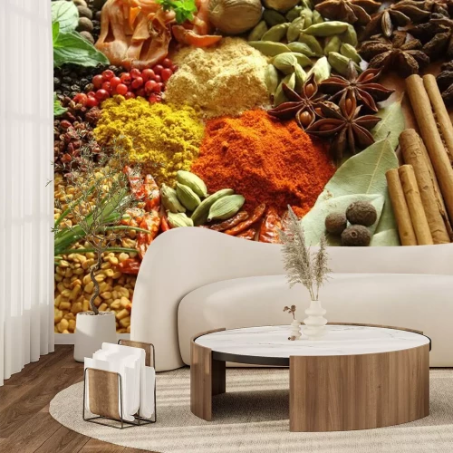 Papier peint  Des épices colorées et aromatiques