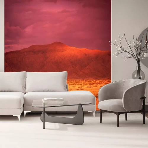 Papier peint  Paysage dans les tons d'orange