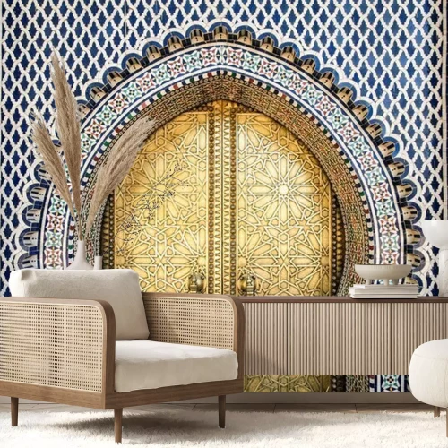 Papier peint  Entrée de temple orientale