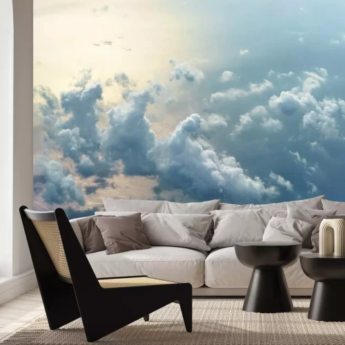 Papier peint  Ciel bleu nuageux