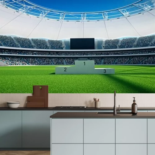 Papier peint  Podium sur le terrain du stade
