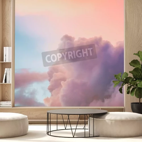 Papier peint  Ciel pastel