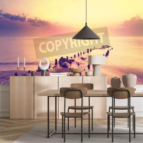 Papier peint  Mer dans le style vintage