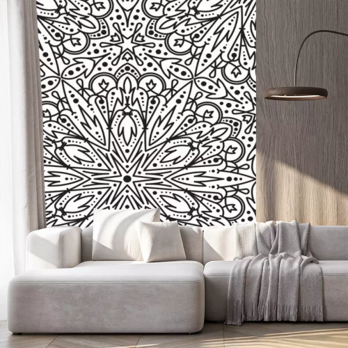 Sticker  Illustration bicolore avec motif étoile