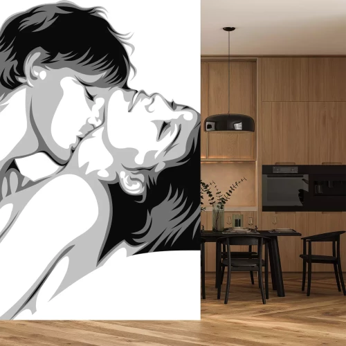 Papier peint  Pop art noir et blanc