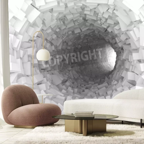 Papier peint  Tunnel géométrique
