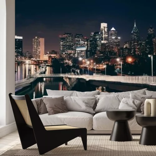 Papier peint  Philadelphie la nuit