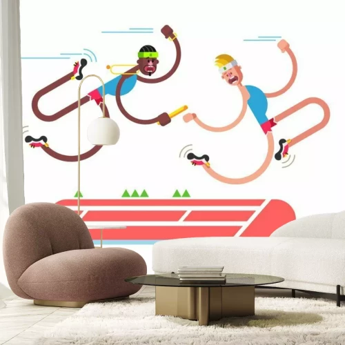 Sticker  Conception d'athlétisme relais