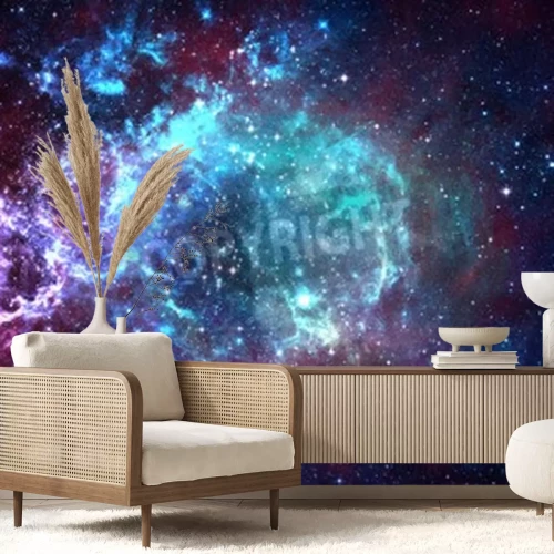 Papier peint  La galaxie colorée