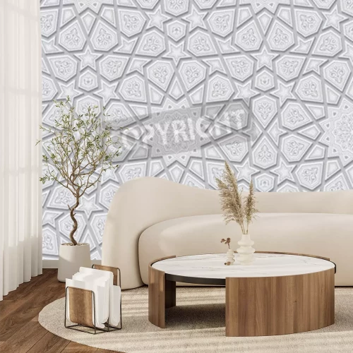 Papier peint  Etoiles en 3D